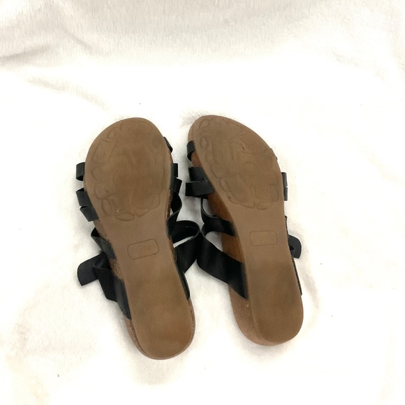 Black KORKS Adjustable Buckle Strap Comfort Open Toe  Sandals Size 11M - Picture 9 of 9
